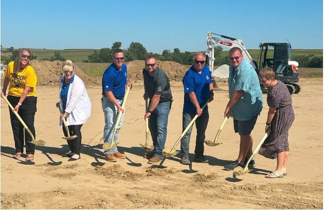 Minden future site groundbreaking ceremony.